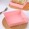 50 Pack Paper Charcuterie Boxes with Clear Lids, Disposable Sandwich Boxes Square To Go Food Containers for Mother's Day Desserts, Strawberries, Cake Slice and Cookies (Pink)